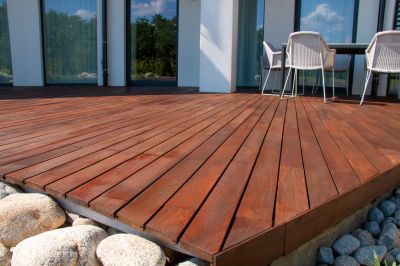 Sanded Deck with Stain